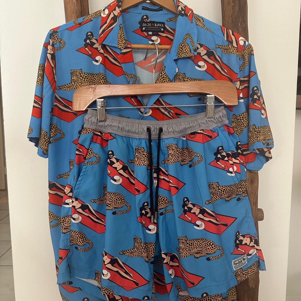 Fashion Boys/Men's Swim Shorts and Shirt